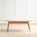 Low Table, Coffee Table With Storage Shelf - Natural by HouseOfZazla