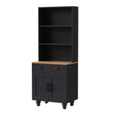 On-Trend Farmhouse Storage Cabinet with Adjustable Shelves
