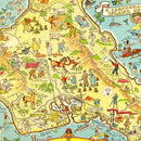 Vintage Map of Oahu, 1933