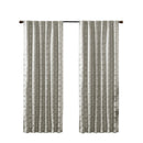 Jacquard Lined Total Blackout Rod Pocket/Back Tab Curtain Panel