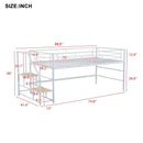 Loft Bed With Storage Stairs And Metal Frame
