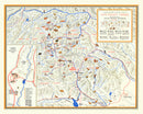 Vintage Map of Sun Valley Idaho, 1938