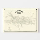 Vintage Map of Buffalo Hump Camp, 1899