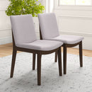 Laura - Mid-Century Modern Solid Wood Dining Chair (Set of 2) by HouseOfZazla