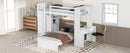Loft Bed With A Stand Alone Bed, Shelves, Desk, And Wardrobe by HouseOfZazla