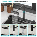 30" Single Bowl Kitchen Sink With Smart LED Faucet