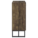 Sager - 4 Shelf Accent Cabinet - Oak