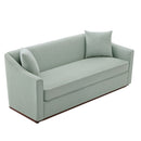3 Seater Sofa With Wrap Around Armrests And Throw Pillows