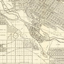 Vintage Map of Boise, Idaho 1912