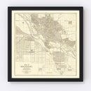 Vintage Map of Boise, Idaho 1912