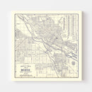 Vintage Map of Boise, Idaho 1920
