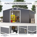 Campcraft 10x12ft Color Steel Plate Storage Shed