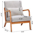 Accent Arm Chair With Pillow Upholstered by HouseOfZazla