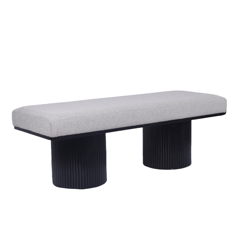 Walker Edison | Fluted Base Upholstered Bench