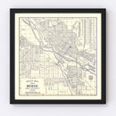 Vintage Map of Boise, Idaho 1920