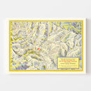 Vintage Map of Sun Valley Ski Trail, 1937