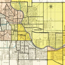 Vintage Map of South Bend, Indiana 1924