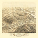 Vintage Map of McGregor, Iowa 1869