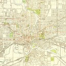 Vintage Map of Des Moines, Iowa 1920