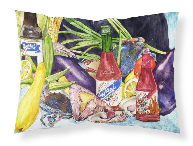 Crystal Hot Sauce with Seafood Fabric Standard Pillowcase 8637PILLOWCASE