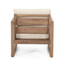 Outdoor Acacia Wood Patio Club Chair