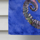 Seahorse House Flag 28x40 Porch Sleeve Pole Decorative Outside Yard Banner Artwork Wall Hanging, Polyester