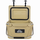 20 Quart Khaki Cooler, Ultra-Tough Hard Shell Ice Chest by HouseOfZazla