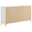 Karena - Rectangular 6 Drawer Dresser - White by HouseOfZazla