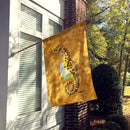 Seahorse House Flag 28x40 Porch Sleeve Pole Decorative Outside Yard Banner Artwork Wall Hanging, Polyester