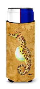 Seahorse Slim Can Hugger , Insulated Foam Hugger for 12 oz Slim Cans, Beer Bottles & Water Bottles, Printed in USA