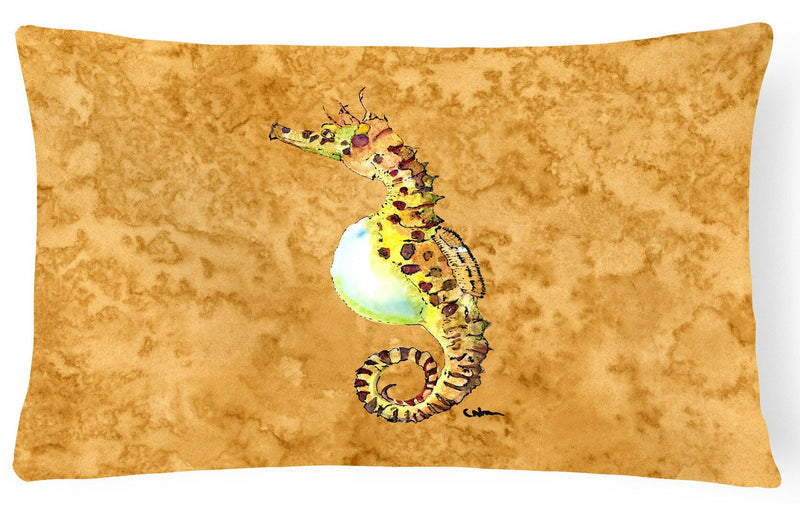 Seahorse   Canvas Fabric Decorative Pillow