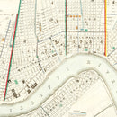 Vintage Map of New Orleans, Louisiana 1845