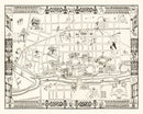 Vintage Map of Natchitoches, Louisiana 1941