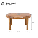 4-Piece Acacia Wood Outdoor Patio Furniture Set by HouseOfZazla