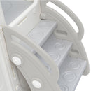 5 in 1 T oddler Slide and Swing Set, Kids Playground Climber Slide Playset with Drawing Whiteboard, Freestanding Combination for Babies