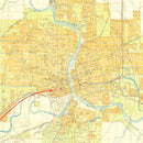 Vintage Map of Des Moines, Iowa 1910