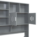 Daybed With All-In-One Cabinet And Shelf
