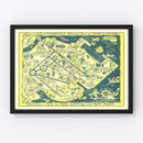 Vintage Map of Annapolis, Maryland 1932