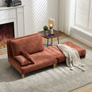 Mid Century Modern Foldable Sofa Bed, 3 In 1 Convertible Sleeper With 3 Pillows by HouseOfZazla
