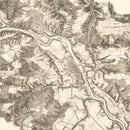 Vintage Map of Fredericksburg, 1867