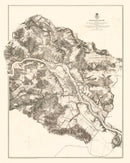 Vintage Map of Fredericksburg, 1867