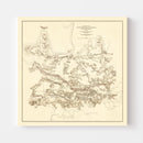 Vintage Map of Hagerstown & Funkstown, 1879