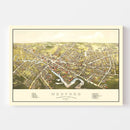Vintage Map of Medford, Massachusetts 1880
