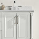 Freestanding Double Bathroom Vanity With Extra Black Handles - White by HouseOfZazla