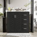 Bathroom Vanity With Sink Combo, Storage Cabinet, Freestanding Set With 3 Drawers & Soft Closing Doors by HouseOfZazla