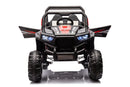 12V7A*2 30W*4 Four-Wheel Drive Seat One Button Start, Forward And Backward, High And Low Speed, Music, Front Light, Power Display, Two Doors Can Open, 2.4G R / C, Seat Belt Four Wheel Absorber by HouseOfZazla