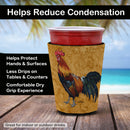 Rooster Red Cup Hugger Sleeve for 16–22 oz Party Cups, Insulated Foam Drink Holder for Iced Coffee, Tailgate & BBQ Reusable