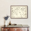 Vintage Map of Duxbury, Massachusetts 1937