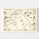 Vintage Map of Duxbury, Massachusetts 1937