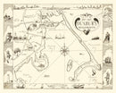 Vintage Map of Duxbury, Massachusetts 1937